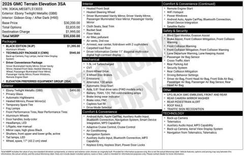 2026 GMC Terrain Elevation
