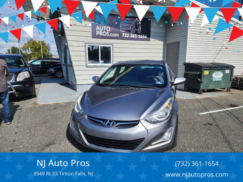 2015 Hyundai Elantra for sale at NJ Auto Pros in Tinton Falls NJ