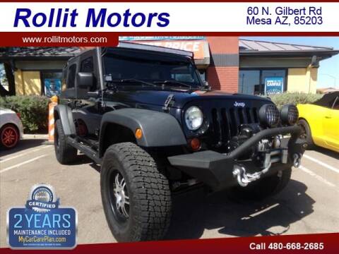 2011 Jeep Wrangler Unlimited for sale at Rollit Motors in Mesa AZ