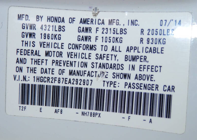 2014 Honda Accord EX-L w/Navi