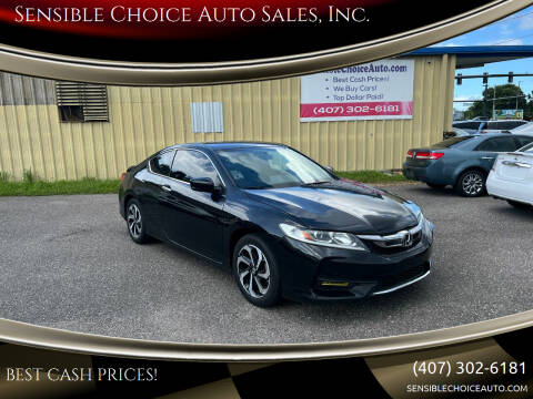2016 Honda Accord for sale at Sensible Choice Auto Sales, Inc. in Longwood FL