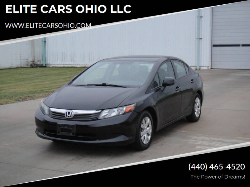 2012 Honda Civic for sale at ELITE CARS OHIO LLC in Solon OH