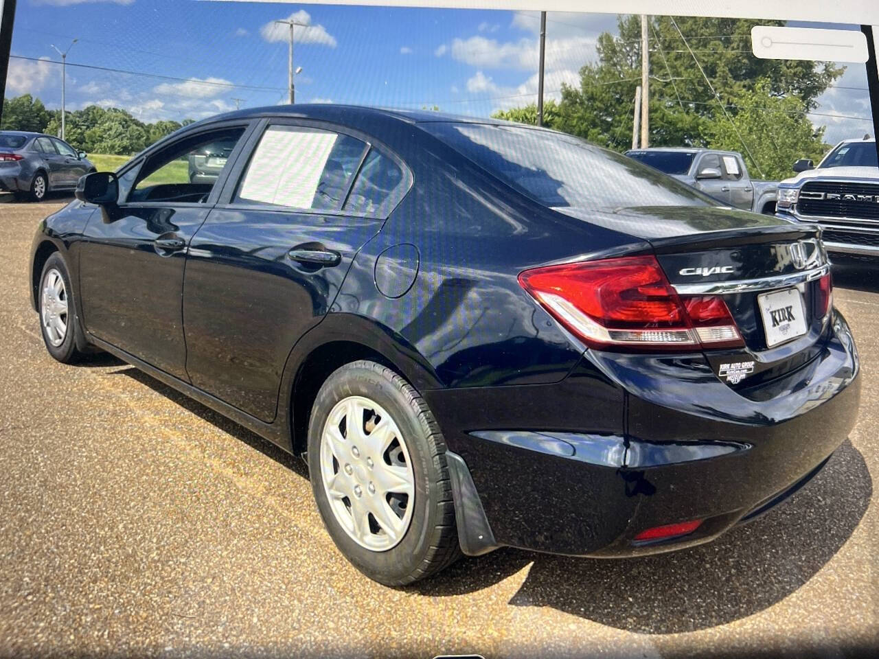 Black 2013 Honda Civic LX LX 4dr Sedan 5A 5