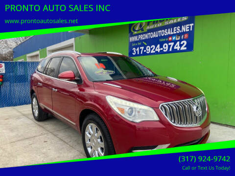 2014 Buick Enclave for sale at PRONTO AUTO SALES INC in Indianapolis IN