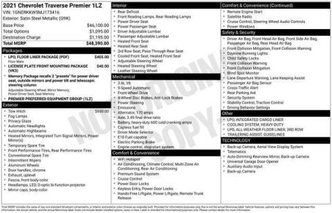 2021 Chevrolet Traverse Premier
