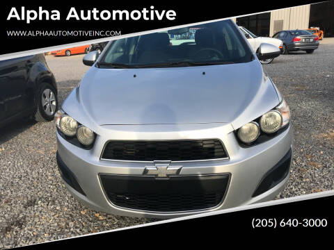 2014 Chevrolet Sonic for sale at Alpha Automotive in Odenville AL