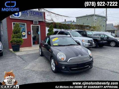 2012 MINI Cooper Coupe for sale at CJ Motors Inc. in Beverly MA