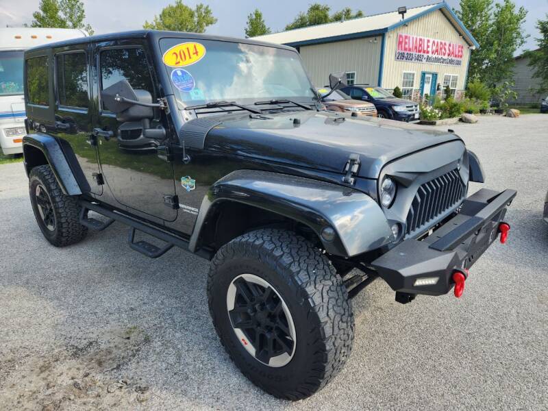 2014 Jeep Wrangler Unlimited for sale at Reliable Cars Sales Inc. in Michigan City IN
