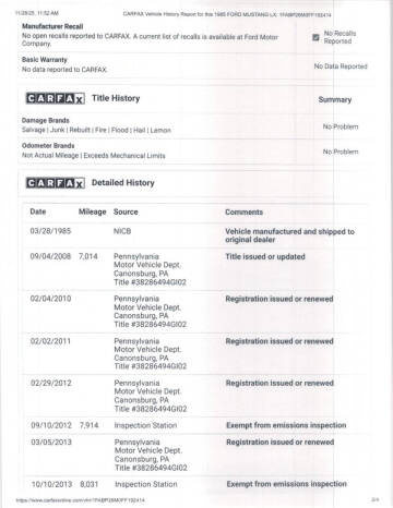 1985 Ford Mustang LX