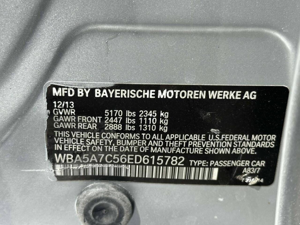 2014 BMW 5 Series  - $16,150