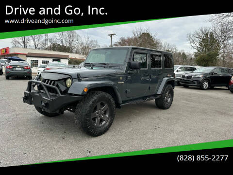 2016 Jeep Wrangler Unlimited for sale at Drive and Go, Inc. in Hickory NC