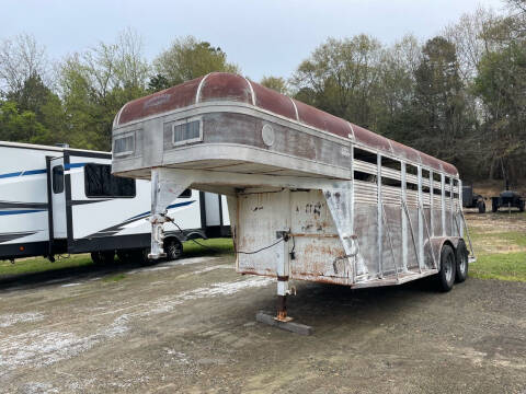 1995 Bonanza 16ft Cattle Trailer for sale at Circle B Sales in Pittsburg TX