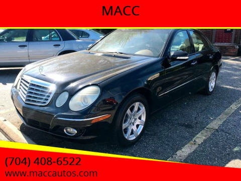 2008 Mercedes-Benz E-Class for sale at MACC in Gastonia NC