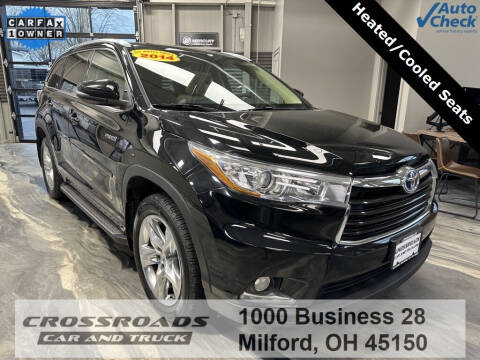 2014 Toyota Highlander Hybrid for sale at Crossroads Car & Truck in Milford OH