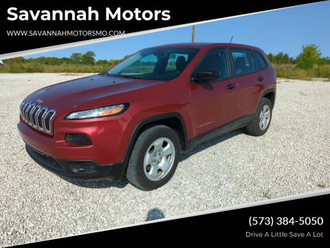 2016 Jeep Cherokee for sale at Savannah Motors in Elsberry MO