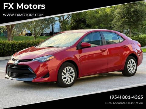 2018 Toyota Corolla for sale at FX Motors in Pompano Beach FL