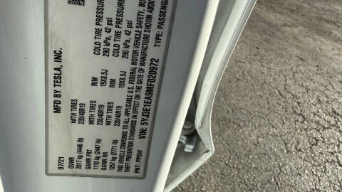 2021 Tesla Model 3 Standard Range Plus