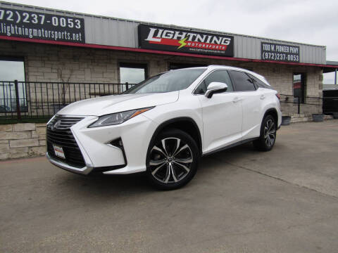 2018 Lexus RX 350L for sale at Lightning Motorsports in Grand Prairie TX