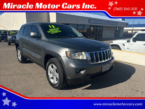 2013 Jeep Grand Cherokee for sale at Miracle Motor Cars Inc. in Victorville CA