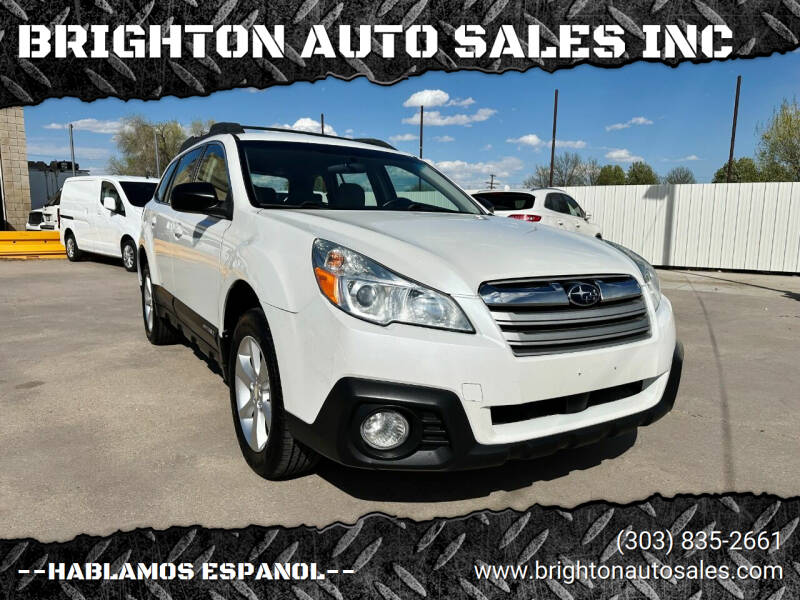 2014 Subaru Outback for sale at BRIGHTON AUTO SALES INC in Brighton CO