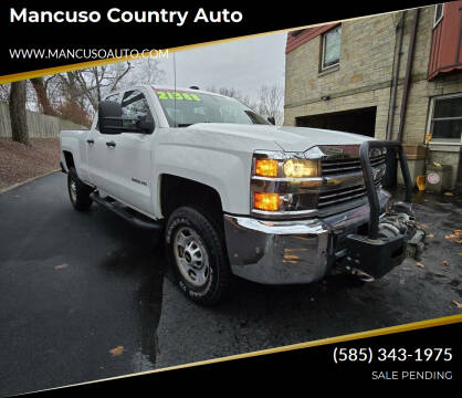 2016 Chevrolet Silverado 2500HD for sale at Mancuso Country Auto in Batavia NY