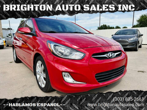 2013 Hyundai Accent for sale at BRIGHTON AUTO SALES INC in Brighton CO