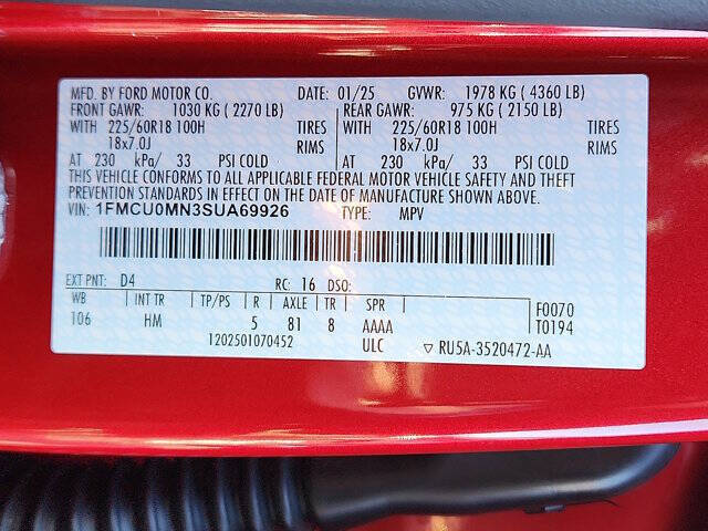 2025 Ford Escape ST-Line