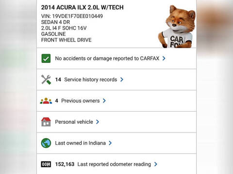 2014 Acura ILX 2.0L w/Tech