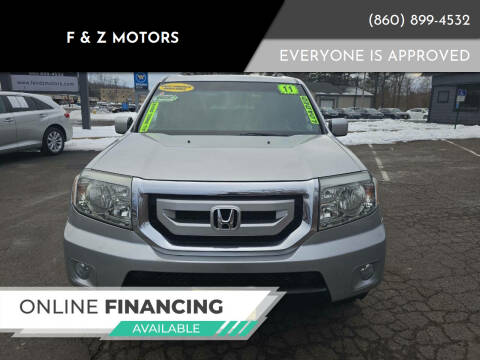 2011 Honda Pilot for sale at F & Z MOTORS in Vernon Rockville CT
