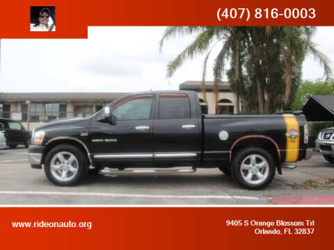 2006 Dodge Ram Pickup 1500 for sale at Ride On Auto in Orlando FL