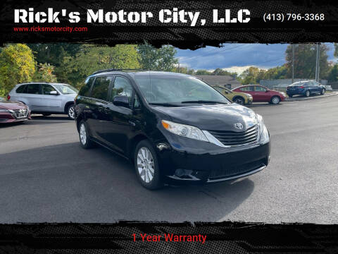 2015 Toyota Sienna for sale at Rick's Motor City, LLC in Springfield MA