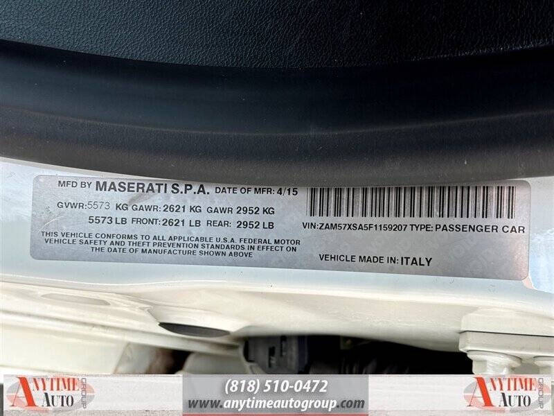 2015 Maserati Ghibli