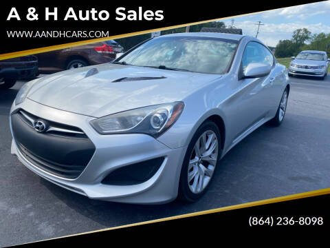 2013 Hyundai Genesis Coupe for sale at A & H Auto Sales in Greenville SC