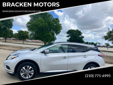 2015 Nissan Murano for sale at BRACKEN MOTORS in San Antonio TX