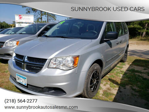 2012 Dodge Grand Caravan for sale at SUNNYBROOK USED CARS in Menahga MN