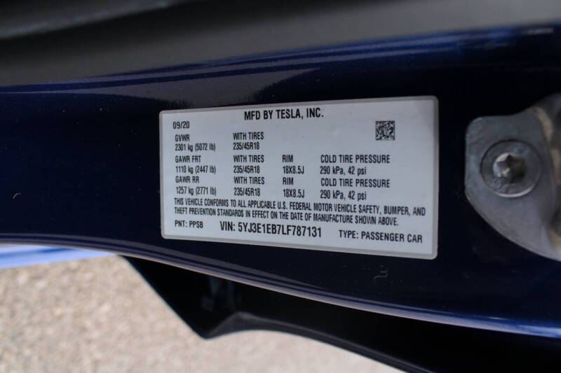 2020 Tesla Model 3 Long Range