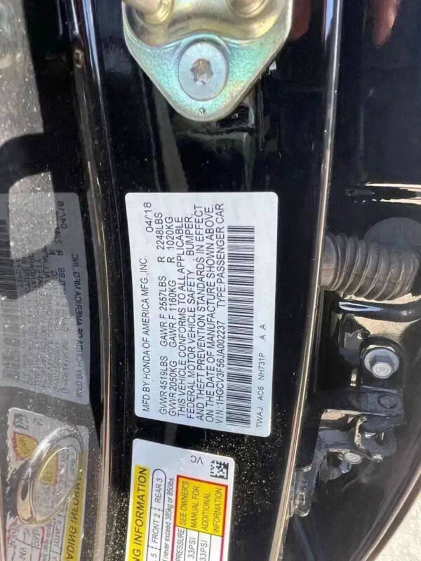 2018 Honda Accord Hybrid EX-L