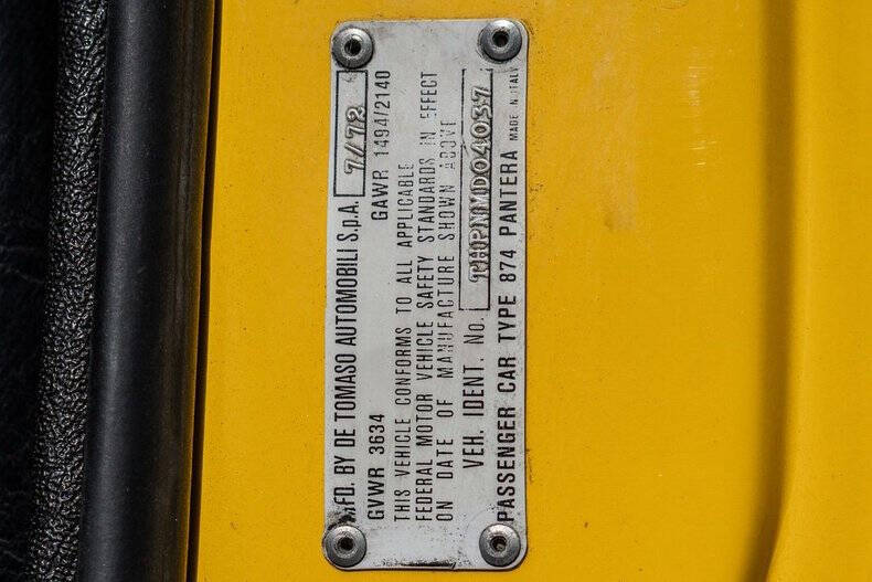 1972 De Tomaso Pantera