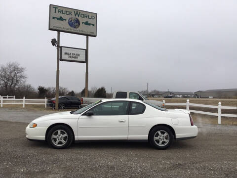 2003 Chevrolet Monte Carlo for sale at Truck World in Augusta KS