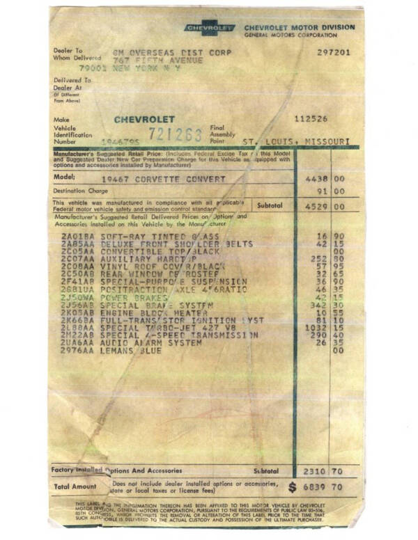 1969 Chevrolet Corvette