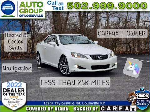 2013 Lexus IS 250C for sale at Auto Group of Louisville in Louisville KY