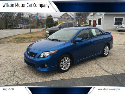 2010 Toyota Corolla for sale at Wilson Motor Car Company in Moosup CT