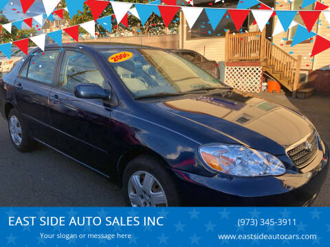 2006 Toyota Corolla for sale at EAST SIDE AUTO SALES INC in Paterson NJ