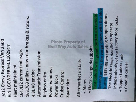 2012 Chevrolet Express 2500