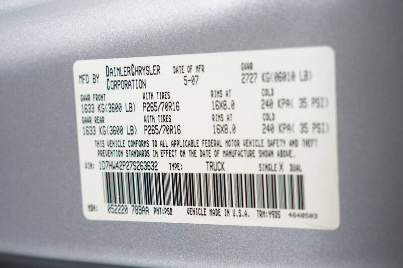 2007 Dodge Dakota SLT