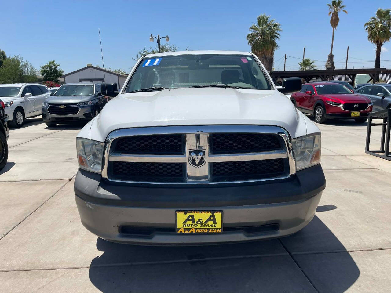 White 2011 Ram 1500 ST 4x2 ST 2dr Regular Cab 6.3 ft. SB Pickup 2