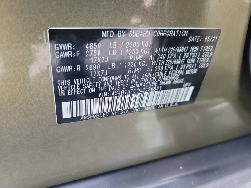 2021 Subaru Outback Premium