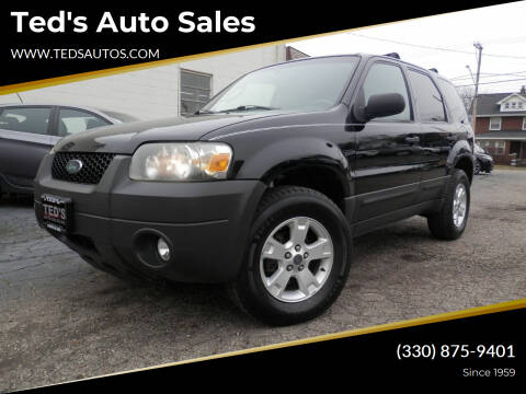 2007 Ford Escape for sale at Ted's Auto Sales in Louisville OH