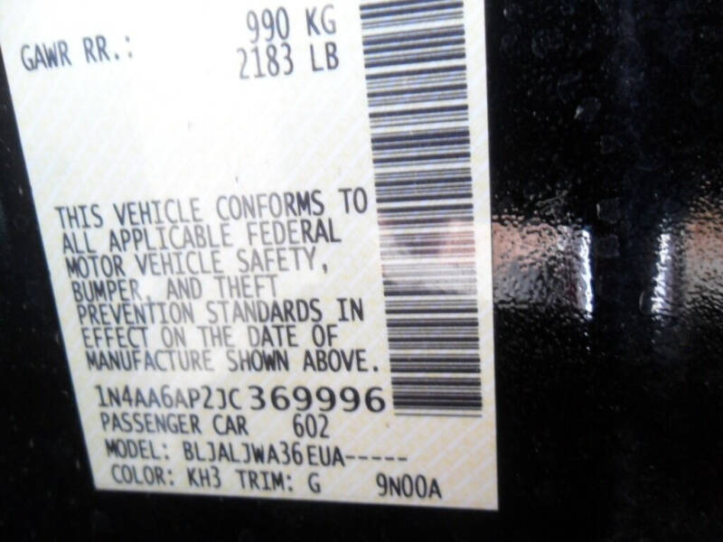 2018 Nissan Maxima 3.5 SV