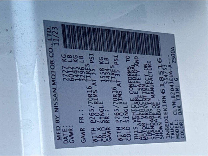 2024 Nissan Frontier SV